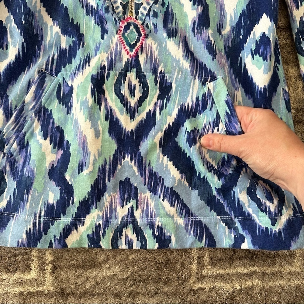 Lilly Pulitzer Skipper Printed Popover Resort Desert Palm UPF 50+ - Picture 8 of 9